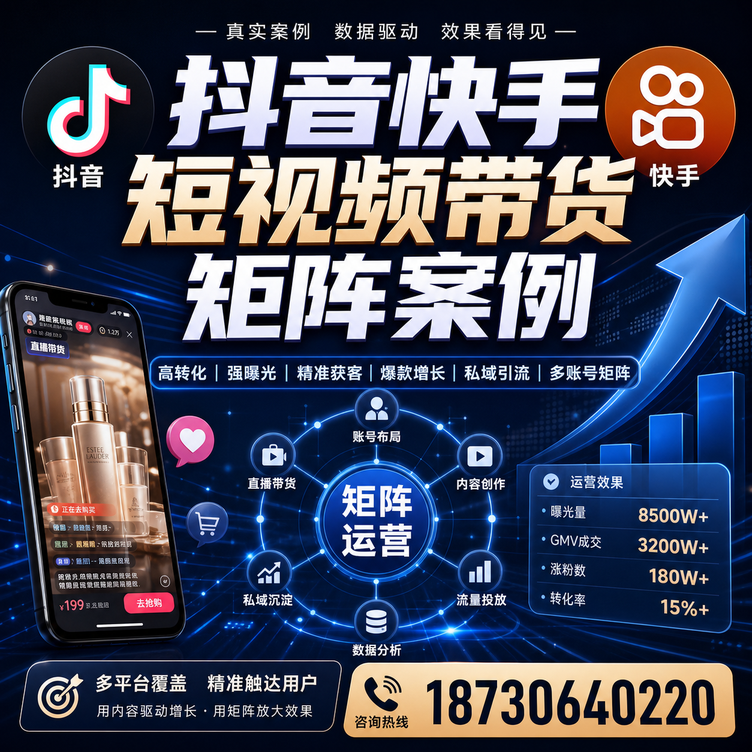 阿拉善短视频带货团队多平台矩阵自动分发案例